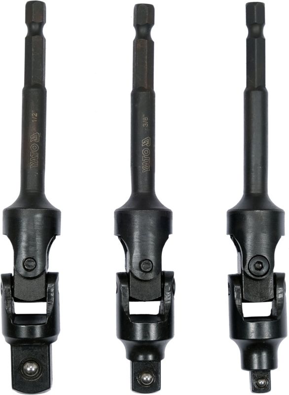 Zestaw adapterów z przegubem Yato 3 szt.