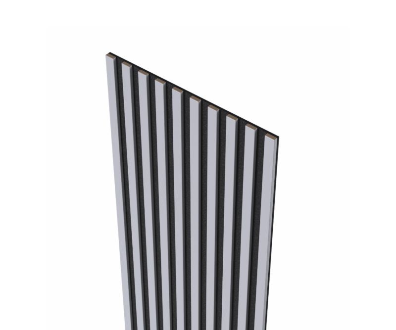 Lamele na czarnym filcu 26,5 x 275 cm Mebano PRO arctis grey 2 szt.