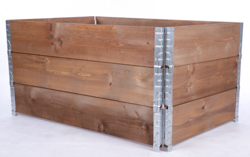 Skrzynia na warzywa MODO24 60x120x80 cm impregnowane brązowe drewno 1 szt.