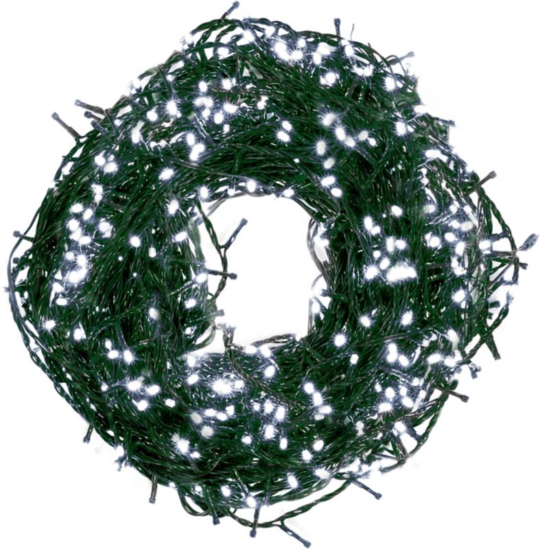 Lampki 1000 LED Bulinex 25 m barwa zimna biała