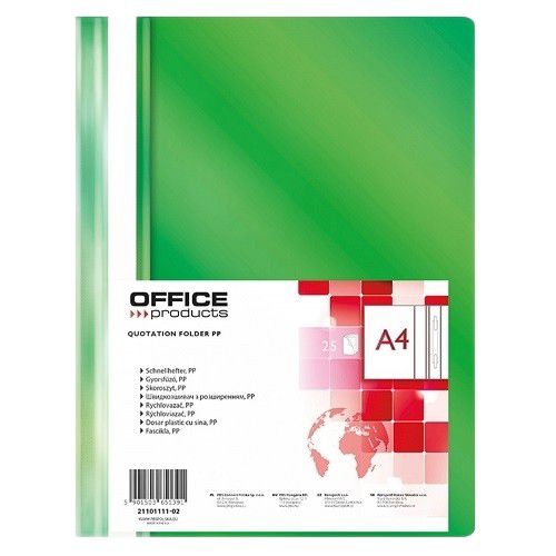 Skoroszyt A4 Office Products Skoroszyt A4 Zielony 25 szt.
