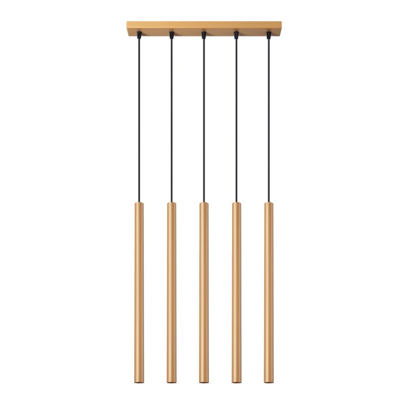 Lampa wisząca Sollux Lighting PASTELO 5L złota 1 szt.
