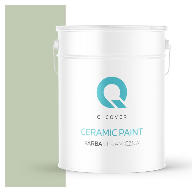 Farba Ceramiczna Do Ścian i Sufitów Q-Cover Oliwkowy H2055 Głęboki Mat 10L