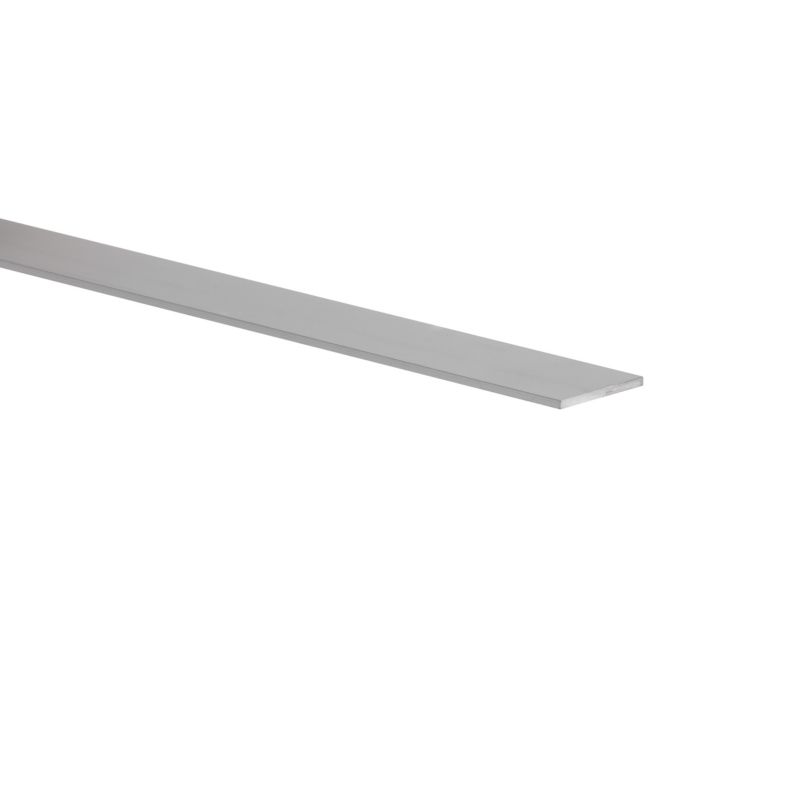 Płaskownik aluminiowy gładki 1000 x 25 x 2 mm szary