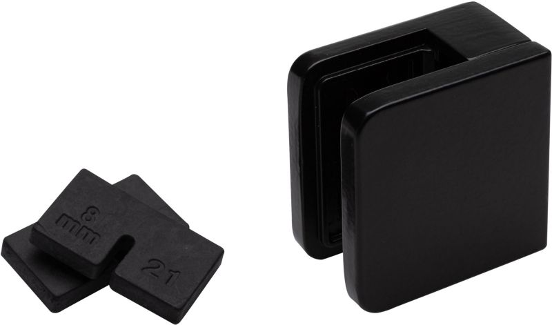 Uchwyt do szyby Kornik płaski czarny