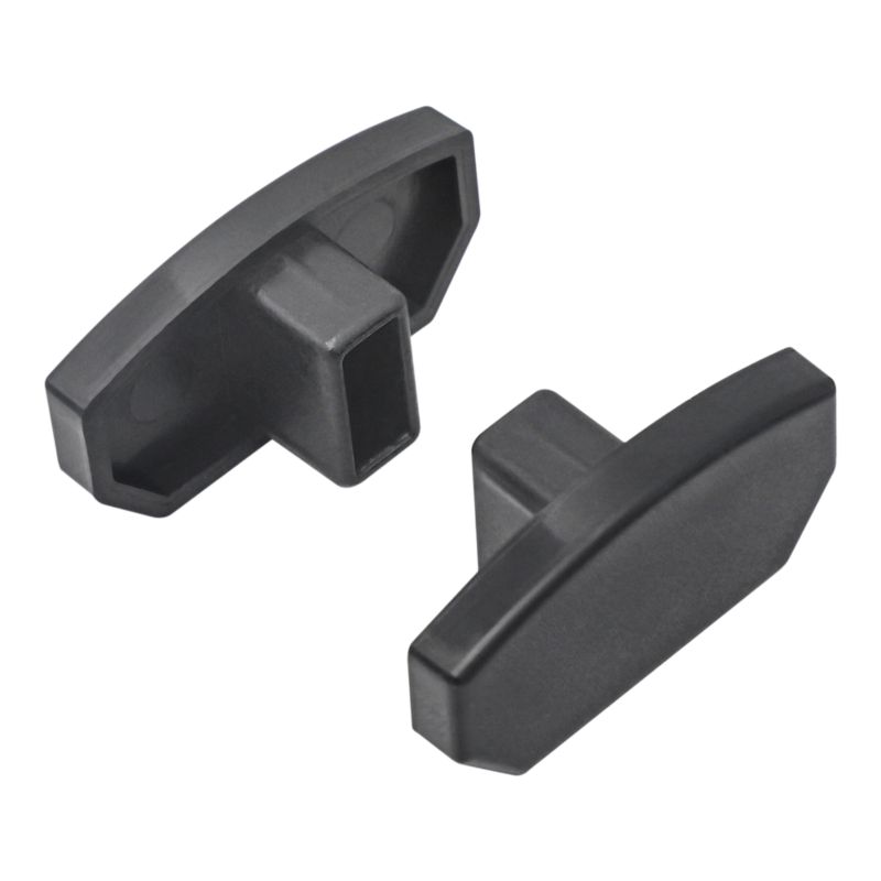 Zaślepka GoodHome Trikala czarna 2 szt.