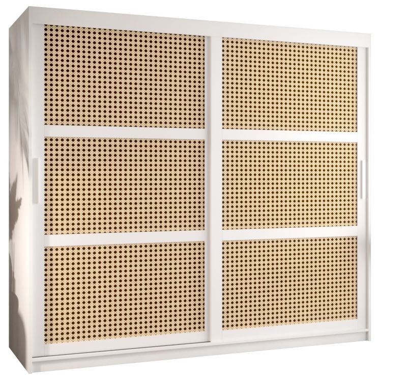 Szafa przesuwna Garderoba Abiks PLECIONKA WIEDEŃSKA 200 biały 1 szt.