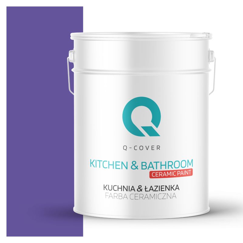 Farba Ceramiczna Kuchnia & Łazienka Q-Cover Purpurowy H2711 Głęboki Mat 10L