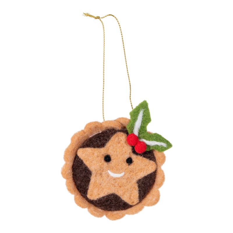 Dekoracja filcowa świąteczne ciastko