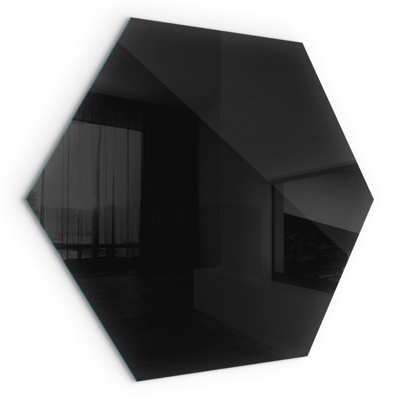 Podkładka Szklana Wallfluent h40 cm Heksagon Ochrona Podłogi przed Iskrą Kolor Ciemny grafitowy 1 szt.