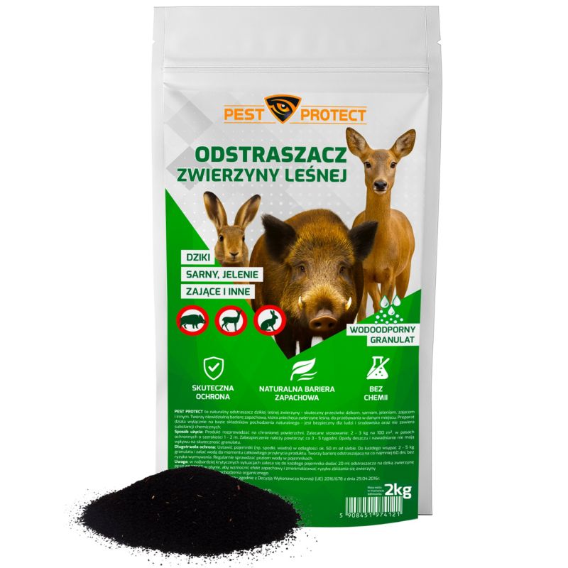 Odstraszacz zwierzyny leśnej PEST PROTECT 2kg dzików na dziki sarny jelenie zające 1szt.