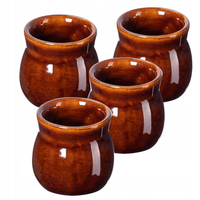 Kubki KADAX Do Grzańca Grzanego Wina 250ml Zestaw Brązowy 4szt.