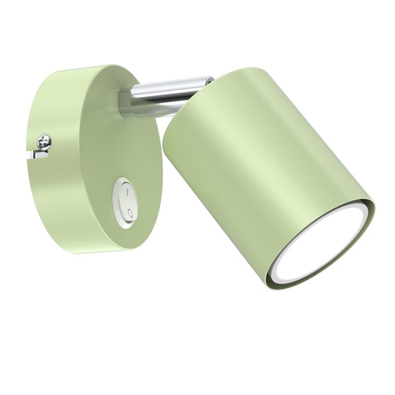 Kinkiet ścienny Luminex Fun zielony do pokoju dziecka z włącznikiem 1 x GU10 x 8W IP20 wym: 13,5 x 8 x 9 cm - 1 szt.