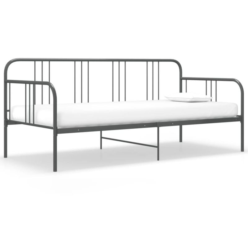 Łóżko metalowe WaszeMeble 90x200 cm szara WM-324751 1 szt.