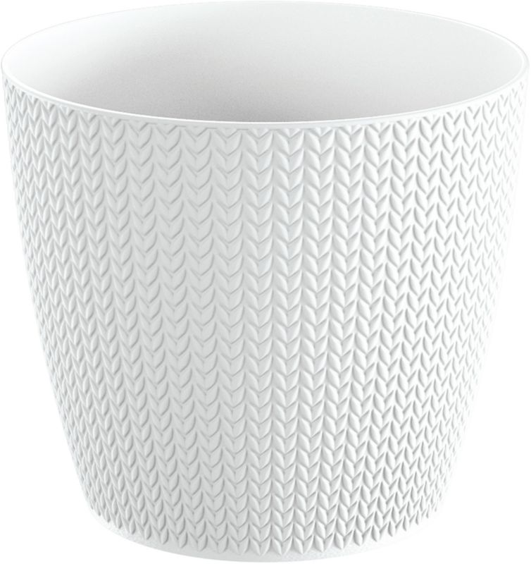 Doniczka Wheaty 25,8 cm biała