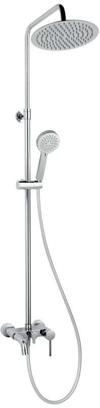 Zestaw wannowo-prysznicowy Ferro Fiesta chrom regulowany deszczownica 25 cm 1 szt.