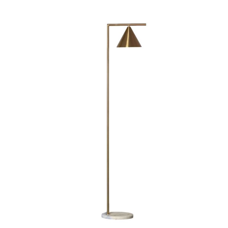 Lampa podłogowa stojąca Abruzzo Valentino złota 1 x E27 x 40W wym: 150 x 25 x 34 cm - 1 szt.