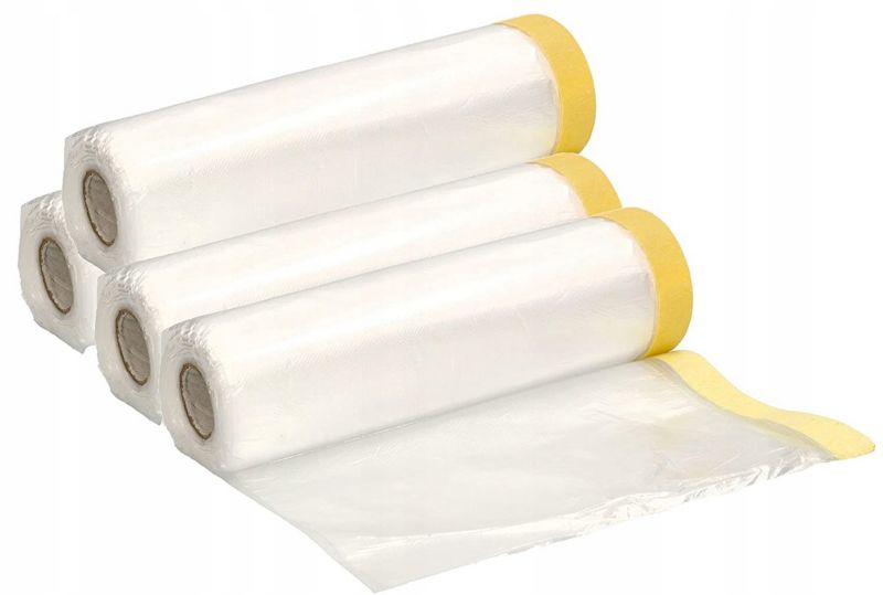 Folia ochronna KOTARBAU 200x20 malarska z taśmą 4 szt.