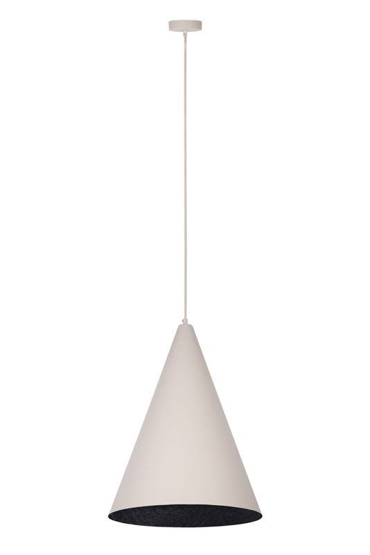 Lampa wisząca Sigma Lighting Vesuvio 9495 beżowo-czarna nowoczesna 1xE27 x 1 szt.