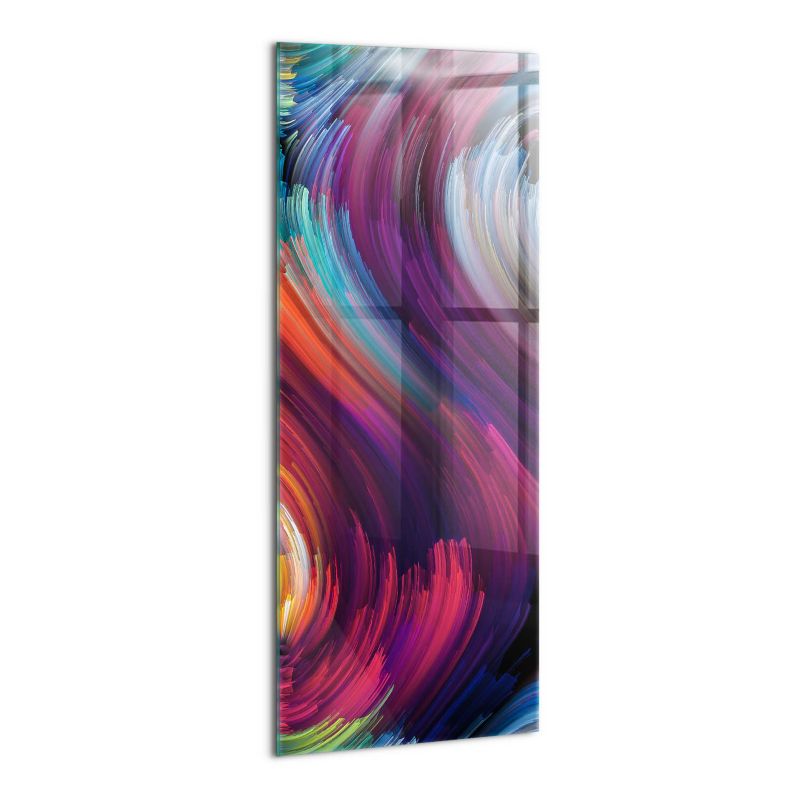 Szklany Obraz Ścienny Wallfluent 50x125 cm Abstrakcja fale 1 szt.