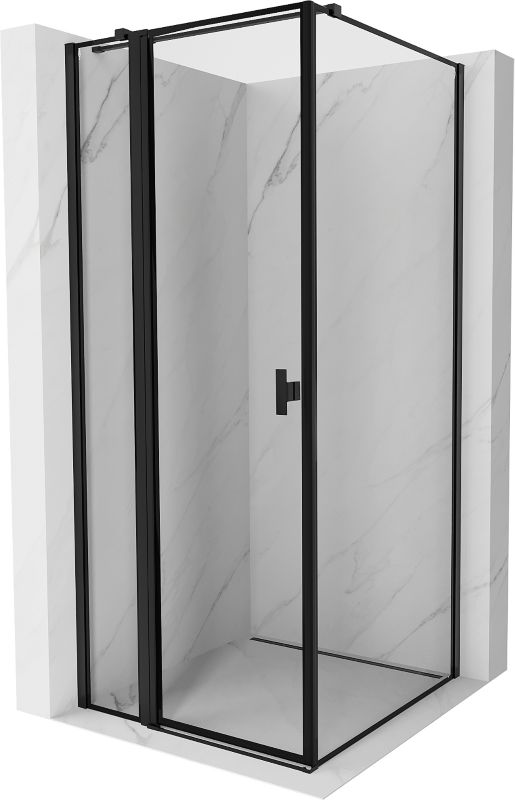 Kabina prysznicowa Mexen Mist T czarna 90x90 cm 8A4T-090-090-70-70-L 1 szt.