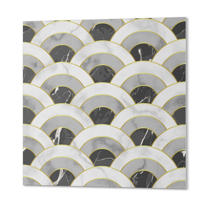 Panel Winylowy ArtPrintCave 50x50 cm Wzór falistych łuków 4 szt.