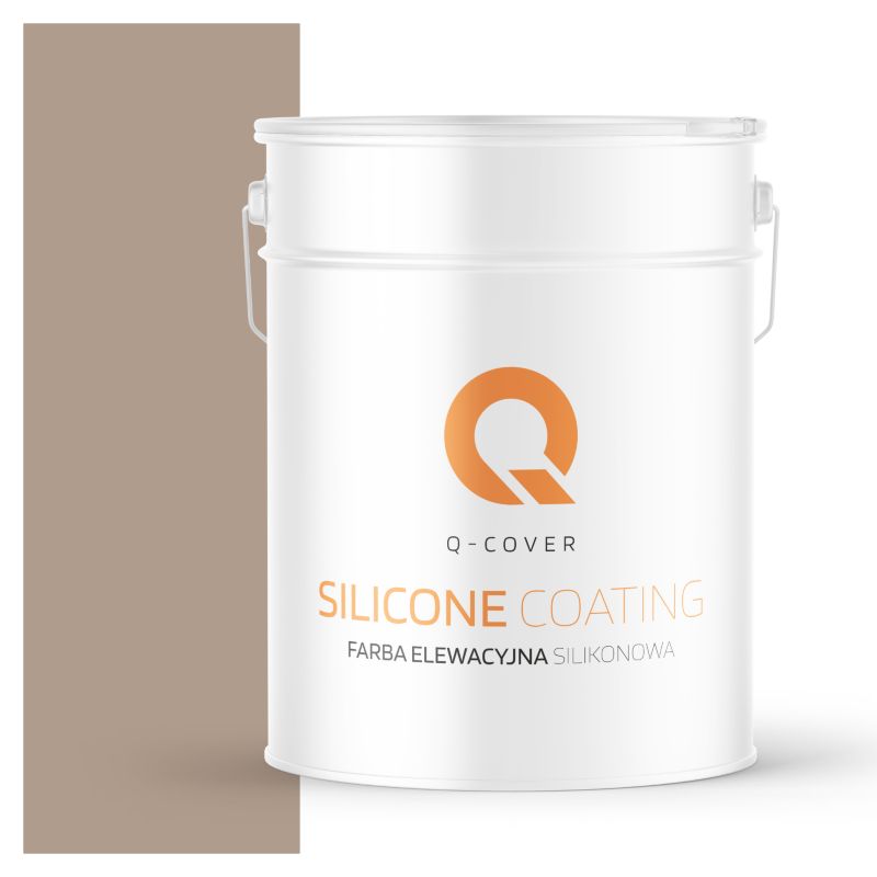 Farba Elewacyjna Silikonowa Fasadowa Q-Cover Orzechowy jasny F534 10L