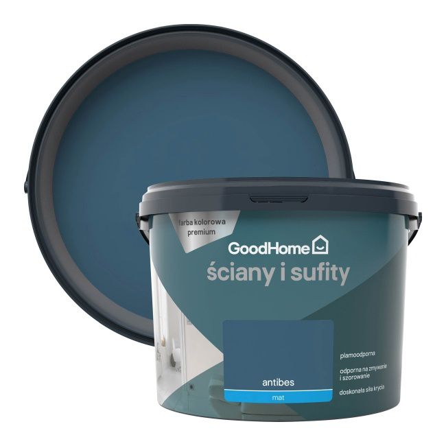 Farba plamoodporna GoodHome Premium Ściany i Sufity antibes 2,5 l