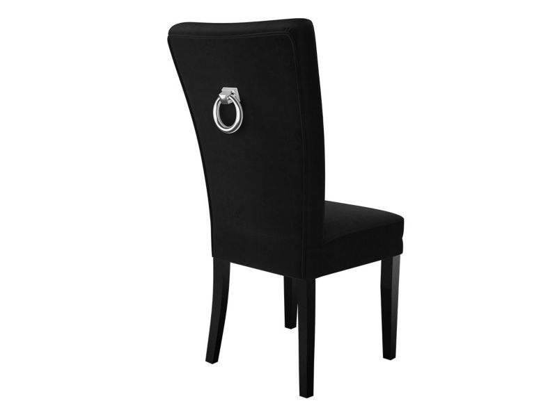 Krzesło MIRJAN 24 S67 czarny + kołatka chrom 1 szt.