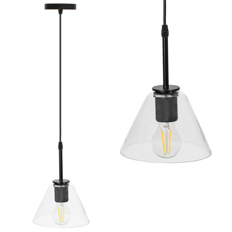 Lampa Sufitowa Wisząca Toolight App1178-1Cp Czarny