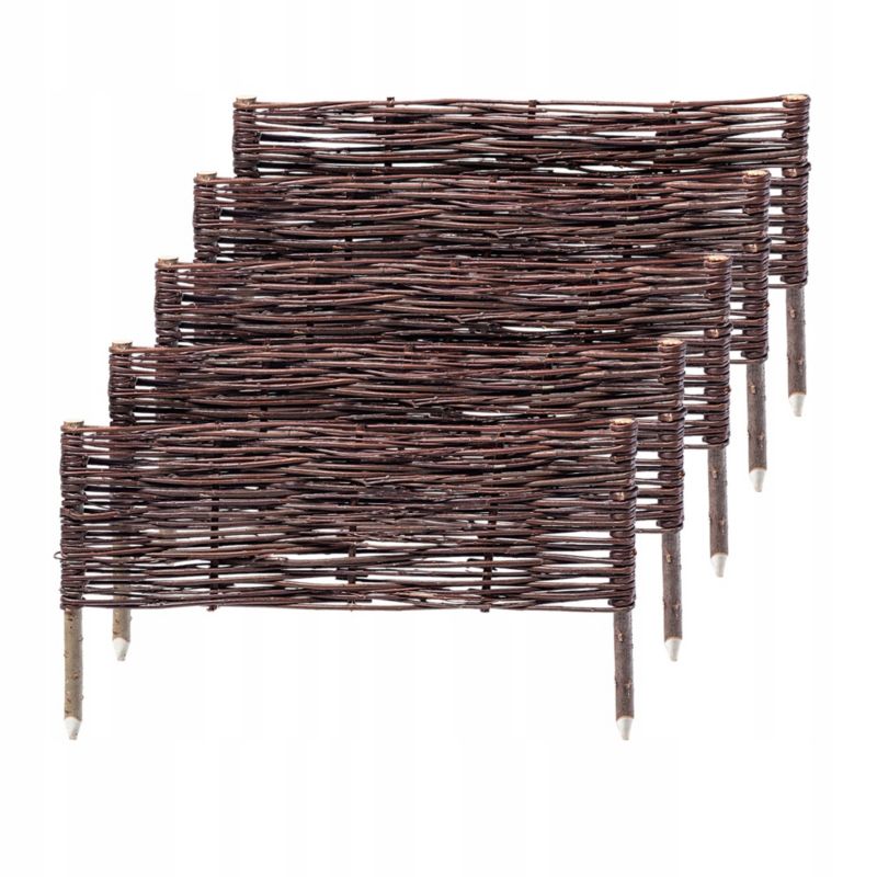 Palisada Wiklinowa KADAX Płotek 60x20cm Obrzeże 5szt