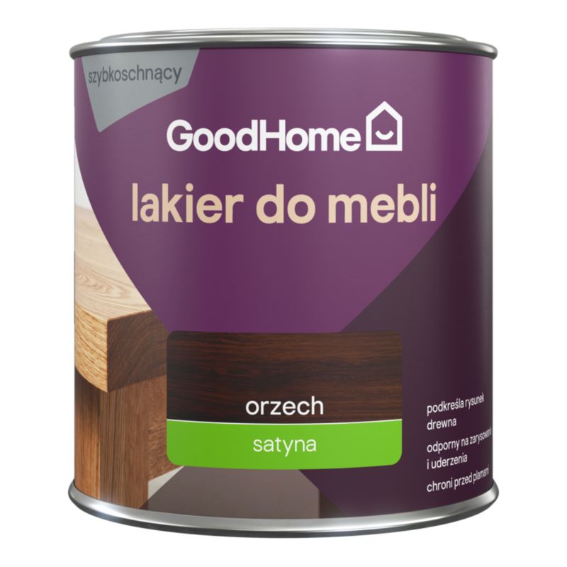 Lakier do mebli GoodHome orzech satyna 0,25 l