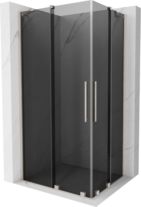 Kabina prysznicowa Mexen Velar Duo rozsuwana 90 x 80 cm grafit nikiel szczotkowany 1 szt.