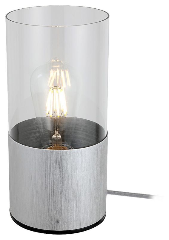 Lampa stołowa Rabalux Zelkova przezroczysto-szczotkowane aluminium 1 x E27 x 40W IP20 wym: 25 x 12 x 12 cm metal - 1 szt.