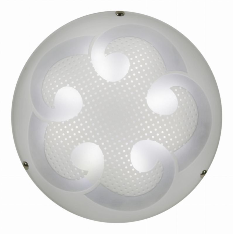Plafon sufitowy Candellux Monti chromowany biały LED 10W 6500K 660lm IP20 wym: 9 x 30 x 30 cm szkło - 1 szt.
