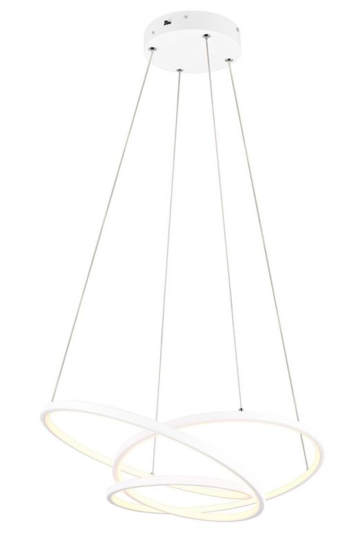 Lampa wisząca Trio Darvin 6033 biała nowoczesna wbudowany LED 34W 1 szt.