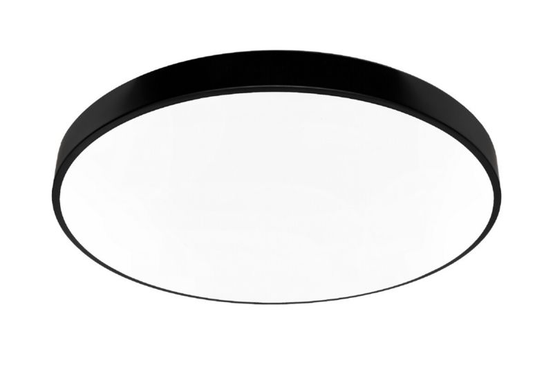 Plafon sufitowy nowoczesny IdeaLED Houston czarno-biały LED 80W 4000K 7200lm IP20 wym: 5 x 80 x 80 cm metal - 1 szt.