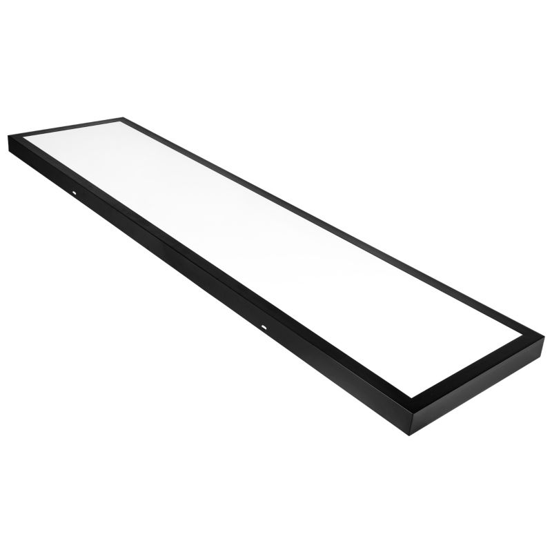 Panel LED MasterLED natynkowy 60W 30x120 cm IP20 4500K lampa kaseton czarny 1 szt.