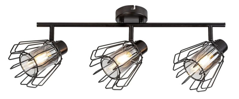 Reflektor spot Rabalux Emerencia czarny-dymiony 3 x E14 x IP20 wym: 19 x 71 x 13 cm - 1 szt.