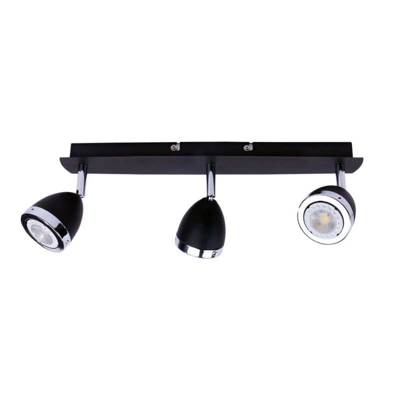 Lampa sufitowa wisząca Italux Calasa 5070 czarna-chromowana nowoczesna 3xGU10 x 35W 1 szt.