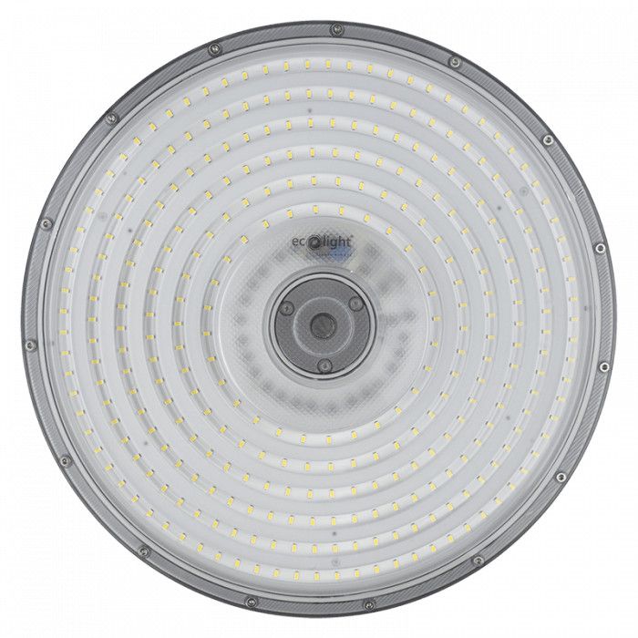 Lampa High Bay przemysłowa Ufo Ecolight High Bay czarna LED 200W 6500K 20000lm hermetyczna IP65 wym: 8,3 x 40 x 40 cm - 1 szt.