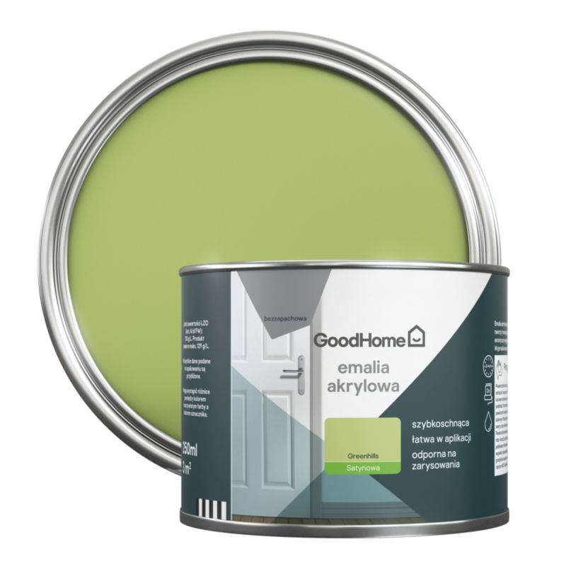 Emalia akrylowa plamoodporna GoodHome greenhills 0,25 l