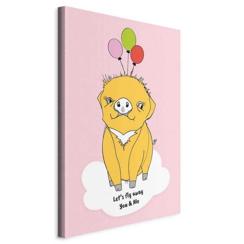 Obraz Artgeist Podniebna świnka 20 x 30 cm flizelina 1 szt