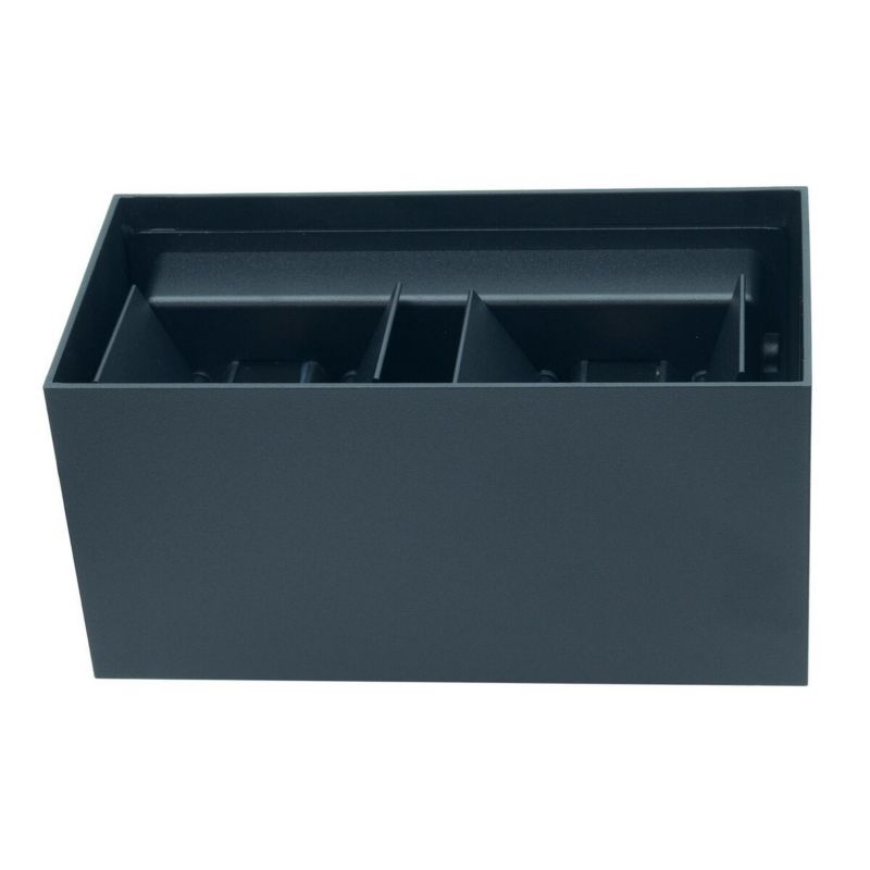 Kinkiet ścienny zewnętrzny IdeaLED Leo czarny LED 12W 4000K 1160lm IP54 wym: 10 x 20 x 10 cm aluminium - 1 szt.