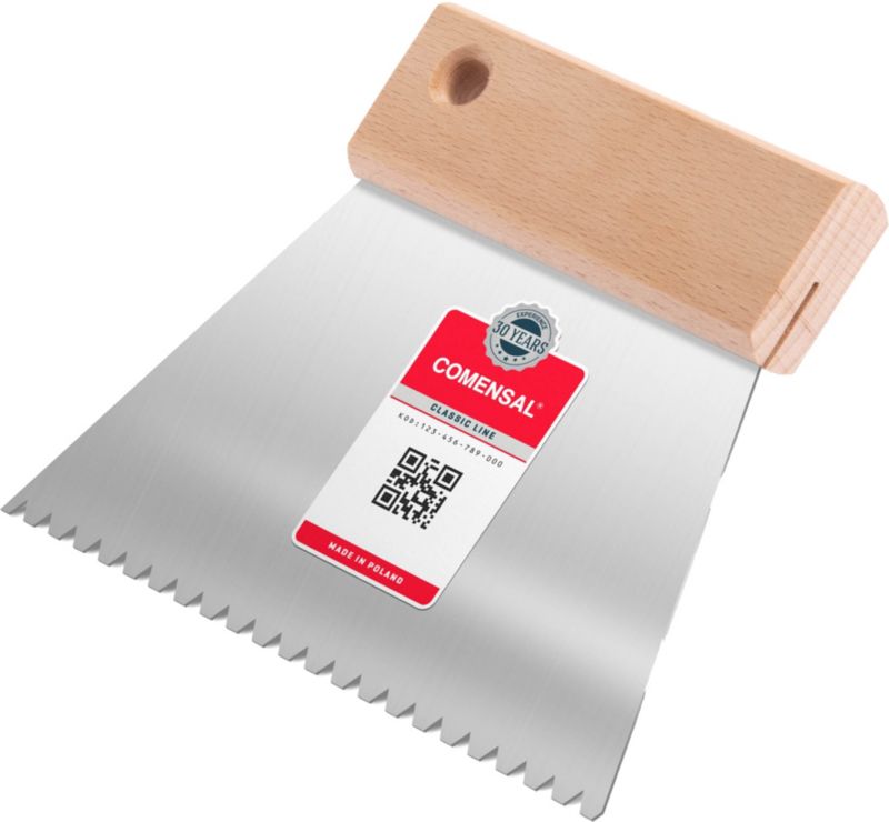 Szpachla trapezowa Comensal ząb 3 mm