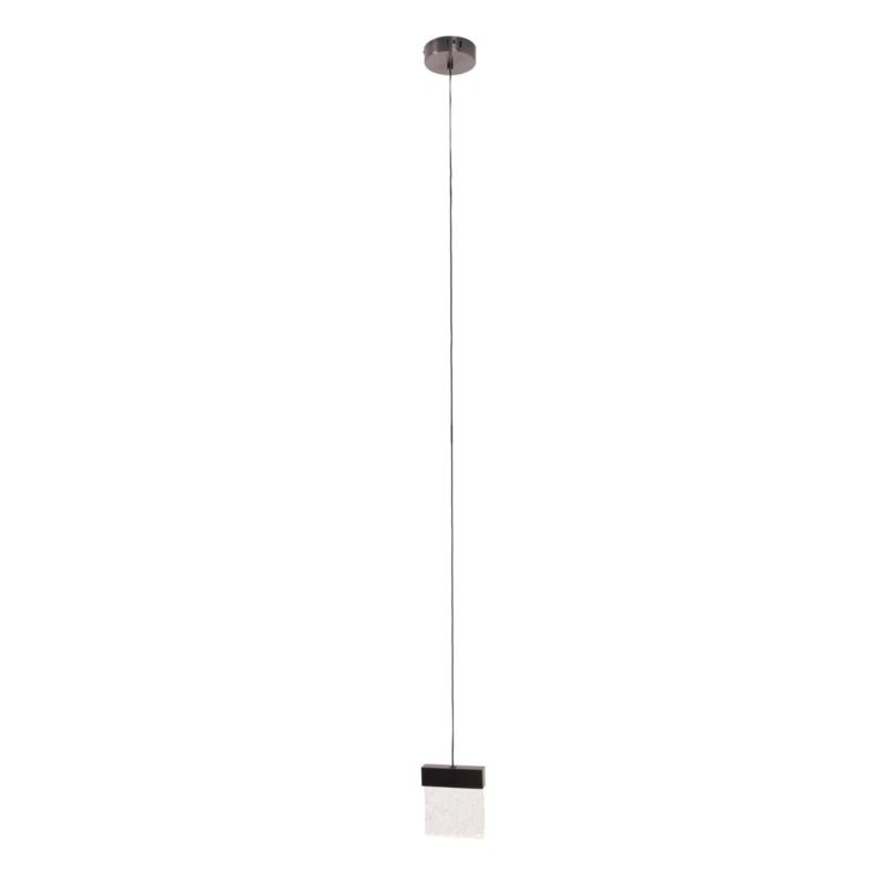 Lampa wisząca Maxlight Vetro 2812 czarny szczotkowany kryształowa wbudowany LED 4.5W 1 szt.