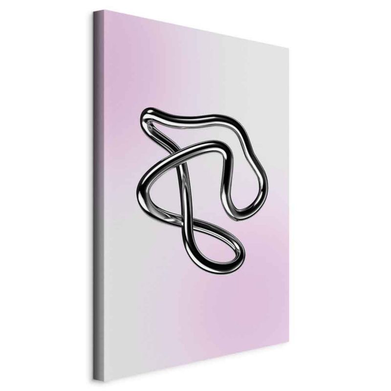 Obraz Artgeist Srebrne Zawiłości 80 x 120 cm flizelina 1 szt