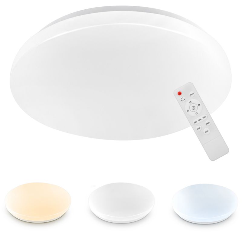 Plafon LED MasterLED ERIK 40cm 72W 3CCT Ściemniany Pilot IP44 1 szt.