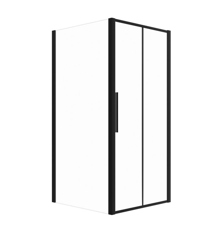 Kabina prysznicowa SEVANTE 100x100 kwadratowa przesuwna PYRUS czarna 1 szt.