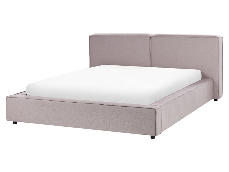 Łóżko tapicerowane 160 x 200 cm jasnobrązowe Linards 1 szt.